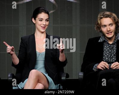 Adelaide Kane Toby Regbo Guest Editorial Stock Photo - Stock Image