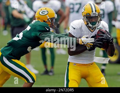 Green Bay Packers' Loyce Means during NFL football training camp Tuesday,  July 30, 2013, in Green Bay, Wis. (AP Photo/Morry Gash Stock Photo - Alamy