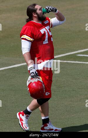 Kansas City Chiefs offensive lineman Creed Humphrey (52) in the huddle in  the first half of an NFL football game against the Los Angeles Chargers,  Thursday, December 16, 2021 in Inglewood, Calif.