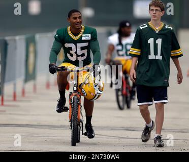 Green Bay Packers' Loyce Means during NFL football training camp Tuesday,  July 30, 2013, in Green Bay, Wis. (AP Photo/Morry Gash Stock Photo - Alamy