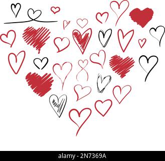 Hand drawn heart Stock Vector Image & Art - Alamy