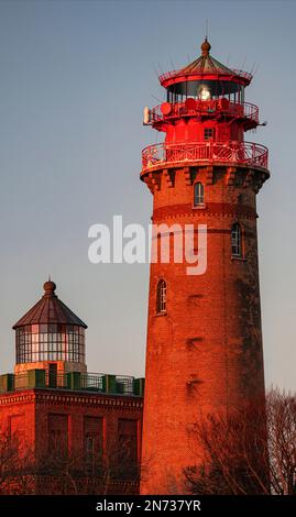 Lighthouse and Schinkel Tower, Cape Arkona, Rügen Island Stock Photo