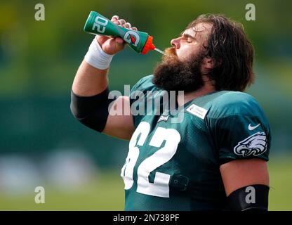 Philadelphia Eagles center Jason Kelce poses for a portrait at NFL