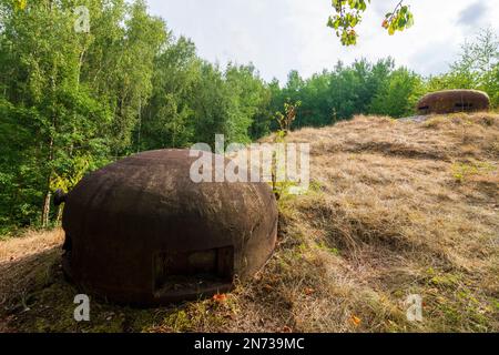 Siersthal (Sierstal, Siirschel), Ouvrage Simserhof is a gros ouvrage of the Maginot Line, block 6 in Lorraine (Lothringen), Moselle (Mosel), France Stock Photo