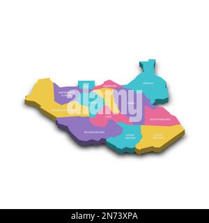 North Kurdufan, state of Sudan. Elevation map colored in wiki style with  lakes and rivers. Locations and names of major cities of the region. Corner  a Stock Photo - Alamy