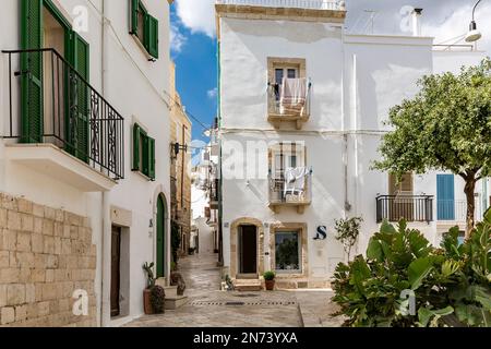 Old Town, Polignano a Mare, Puglia, Southern Italy, Italy, Europe Stock Photo