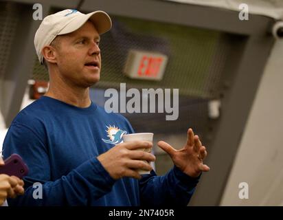 Miami Dolphins general manager Jeff Ireland discusses the team's  traditions, future and resignation of head coach Cam Cameron during a press  conference at the Dolphins' training facility in Davie, Florida, January 3