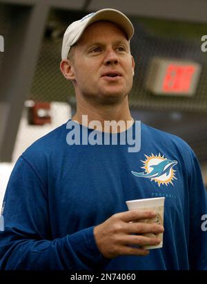 Miami Dolphins General manager, Jeff Ireland. Jimmy Buffett, Stephen M Ross  and head coach Tony Sparano The Miami Dolphins Stock Photo - Alamy