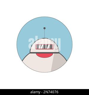 Ai artificial intelligence technology hi tech business icon. open Ai icon, smart bot, robot character on white background, Abstract, vector. design Stock Vector