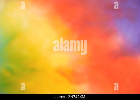 Blurred abstract tie dye multicolor fabric cloth pattern texture Stock Photo