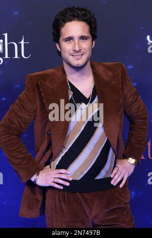 Blue carpet of the movie 'At Midnight' at the Roberto Cantoral Cultural Center, CDMX, Mexico Stock Photo