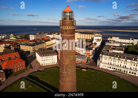 New lighthouse, Borkum island Stock Photo