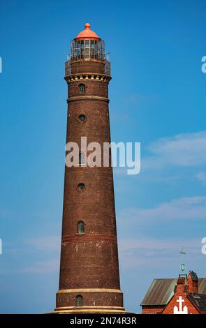 New lighthouse, Borkum island Stock Photo