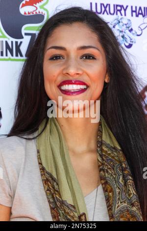 Actress Miranda Rae Mayo attends the Beauty & the Beast Swag Lounge at