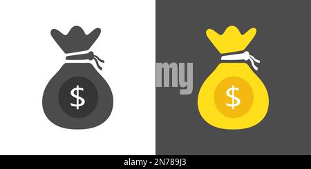 Money bag vector icon isolated on transparent background, Money bag  transparency logo concept Stock Vector Image & Art - Alamy