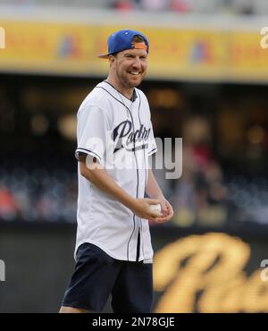 Comedian Nick Swardson is honored with the St. Paul Saints prior