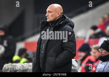 Nice, France. 10th Feb, 2023. Olivier PANTALONI of Ajaccio during the French championship Ligue 1 football match between OGC Nice and AC Ajaccio on February 10, 2023 at Allianz Riviera stadium in Nice, France - Photo: Matthieu Mirville/DPPI/LiveMedia Credit: Independent Photo Agency/Alamy Live News Stock Photo