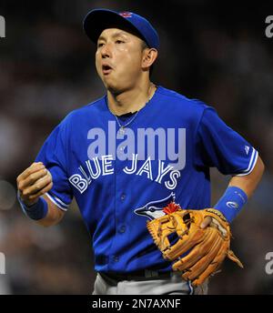 MLB Blue Jays 66 Munenori Kawasaki Cool Base White Men Jersey