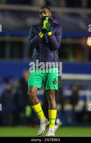 Birmingham, UK. 10th Feb, 2023. Semi Ajayi #6 of West Bromwich Albion applauds the travelling fans after the Sky Bet Championship match Birmingham City vs West Bromwich Albion at St Andrews, Birmingham, United Kingdom, 10th February 2023 (Photo by Gareth Evans/News Images) in Birmingham, United Kingdom on 2/10/2023. (Photo by Gareth Evans/News Images/Sipa USA) Credit: Sipa USA/Alamy Live News Stock Photo