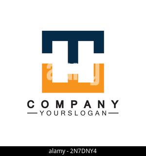 Initial letter wt logo or tw logo vector design template Stock Vector