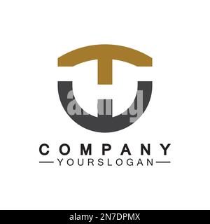 Initial letter wt logo or tw logo vector design template Stock Vector