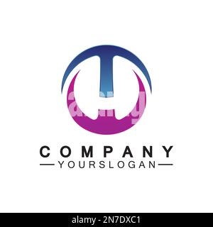 Initial letter wt logo or tw logo vector design template Stock Vector