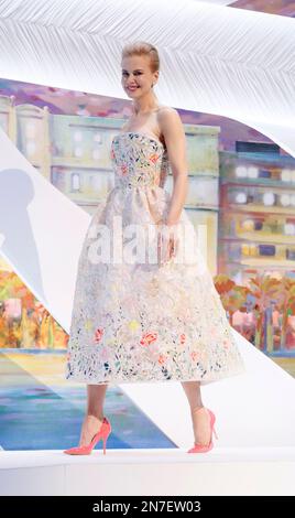 FILE This May 15 2013 file photo shows actor and jury member Nicole Kidman wearing a white ground floral dress by Christian Dior Couture during the opening ceremony for the 66th international