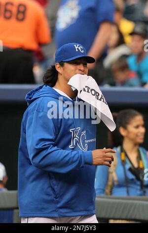 Kansas City Royals pitcher Luis Mendoza during Thursday's baseball