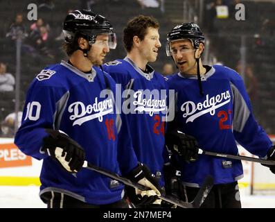 Kings players talk wearing Dodgers jerseys in warm-ups