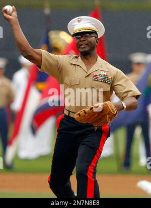 Marine Major General Ronald L. Bailey, left, Commanding General