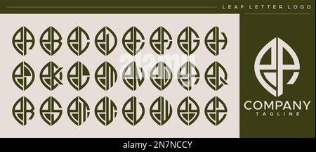 letter pd simple geometric leaf symbol, line art design logo vector ...