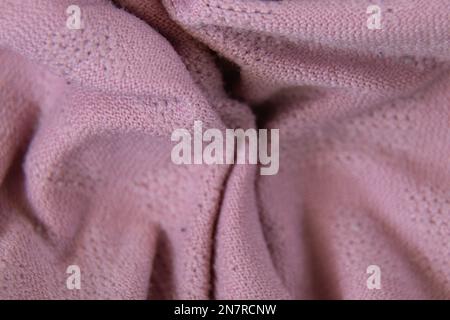 background pale pink pastel fabric macro Stock Photo