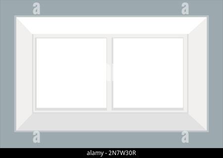an two electric light switch stylish on the wall Stock Vector
