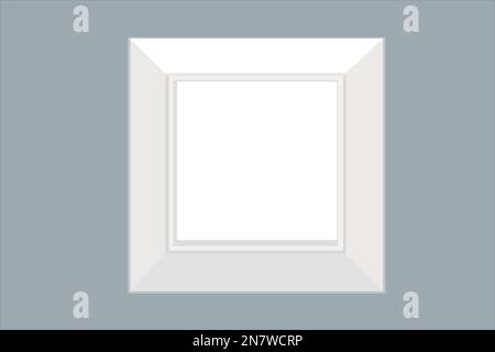 an electric light switch stylish on the wall Stock Vector
