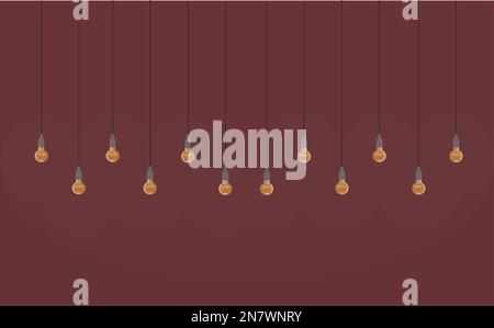 a loft style lamp on white background isolated interior element vector Stock Vector