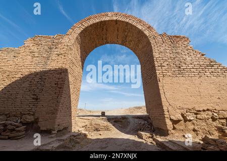 Ancient gate, Unesco site the old Assyrian town of Ashur or Assur, Iraq Stock Photo