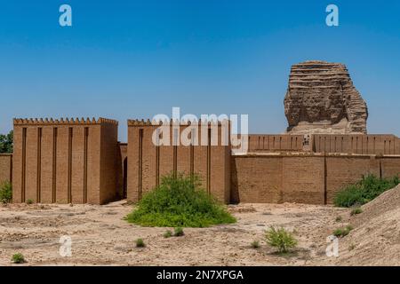 Ziggurat of Dur-Kurigalzu, Iraq Stock Photo