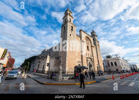 Merida cathedral, Merida, Yucatan, Mexico Stock Photo