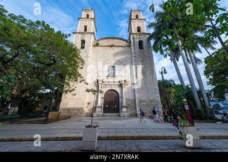 Church in Merida, Yucatan, Mexico Stock Photo