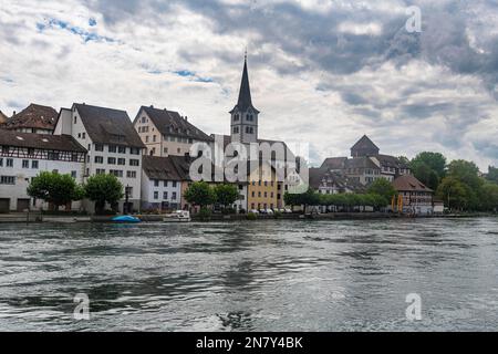 Diessenhofen on the Rhine, Thurgau, Switzerland Stock Photo