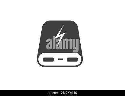 power bank charger portable icon vector illustration on a white background Stock Vector