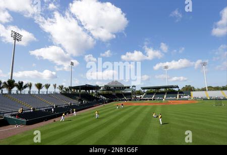 Pittsburgh Pirates players warm up during a workout at Busch Stadium,  Wednesday, Oct. 2, 2013, in St. Louis. Game 1 of the National League  Division Series baseball playoff between the Pirates and