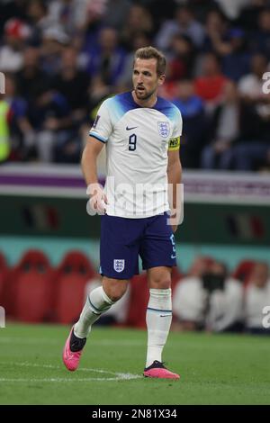 Harry Kane of England seen during the FIFA World Cup Qatar 2022 Quarter finals match between England and France at Al Bayt Stadium. Final score: England 1:2 France. (Photo by Grzegorz Wajda / SOPA Images/Sipa USA) Stock Photo