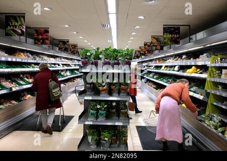 waitrose food and drinks supermarket,ramsgate town,east kent,uk february 2023 Stock Photo
