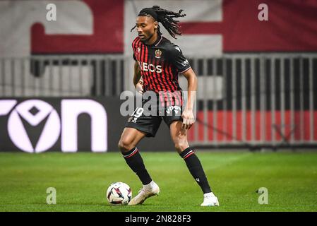 Nice, France, France. 10th Feb, 2023. Khephren THURAM of Nice during the Ligue 1 match between OGC Nice and AC Ajaccio at Allianz Riviera Stadium on February 10, 2023 in Nice, France. (Credit Image: © Matthieu Mirville/ZUMA Press Wire) EDITORIAL USAGE ONLY! Not for Commercial USAGE! Stock Photo