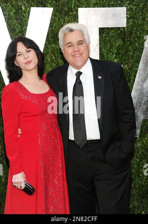 Jay Leno and Mavis Leno Vanity Fair Oscar Party at Mortons Los Angeles ...