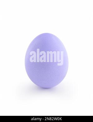 violet easter egg isolated on white background, with shadow Stock Photo