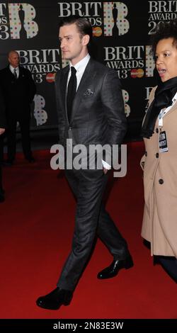 Justin Timberlake - BRIT Awards 2013 Red Carpet: Photo 2815835