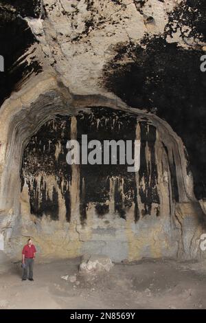 Iraq al-Amir Caves, Jordan Stock Photo