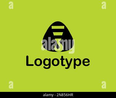 The logo, a construction crane icon. Special equipment. Vector illustration. Flat style Stock Vector